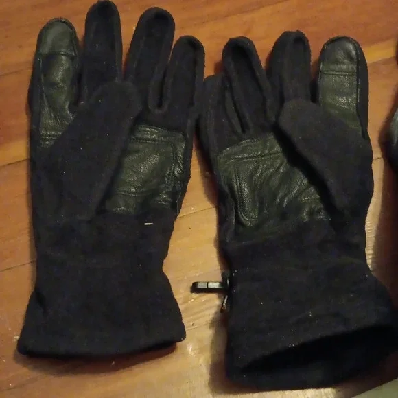 MENS BLACK WINTER GLOVES LARGE - Picture 2 of 2